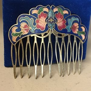 Cloisonné Hair Comb